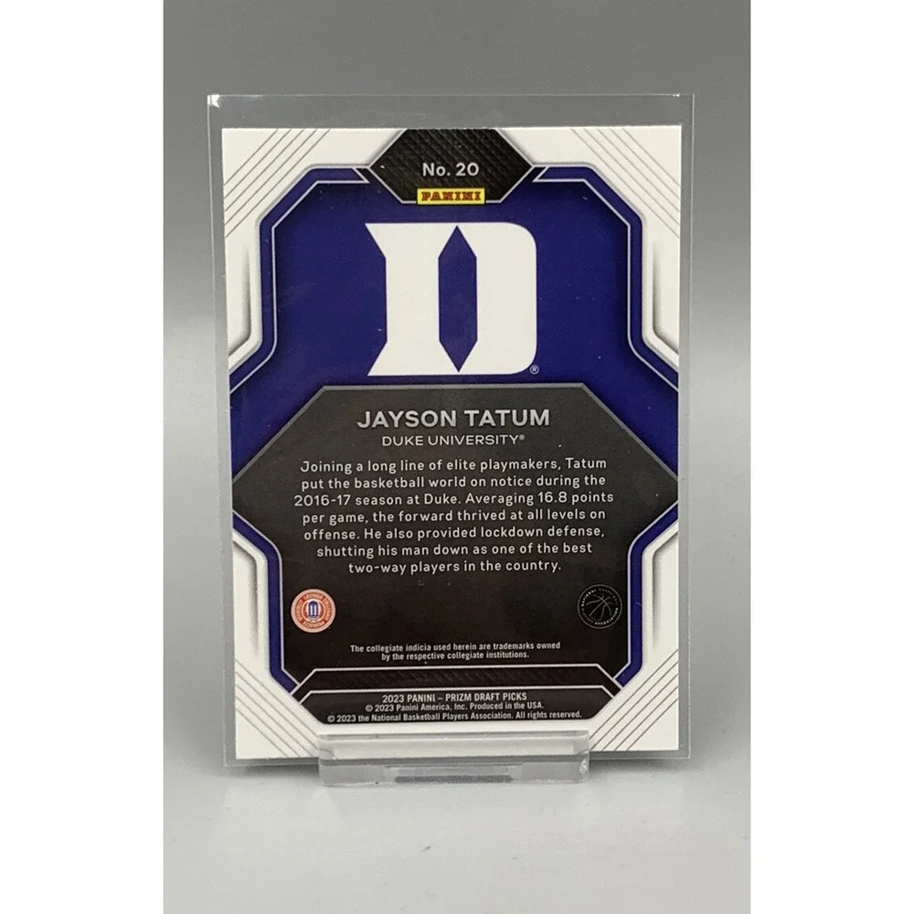 2023-24 PRIZM DRAFT PICKS JAYSON TATUM‎ FIREWORKS DUKE Blue Devils